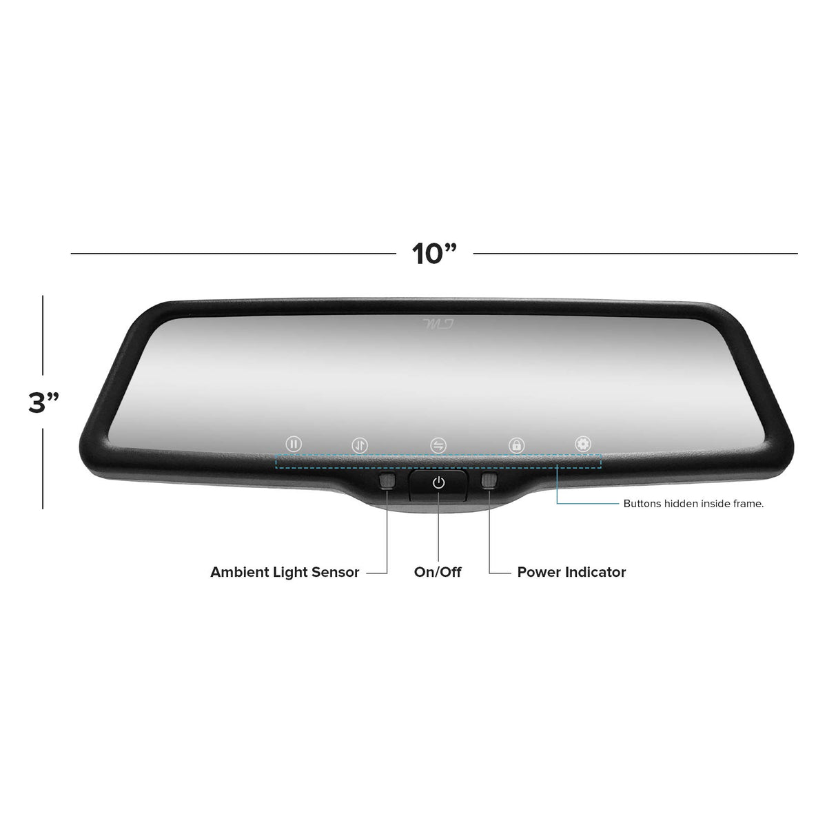 Master Tailgaters 10-inch IPS LCD display adapts brightness for day and night.