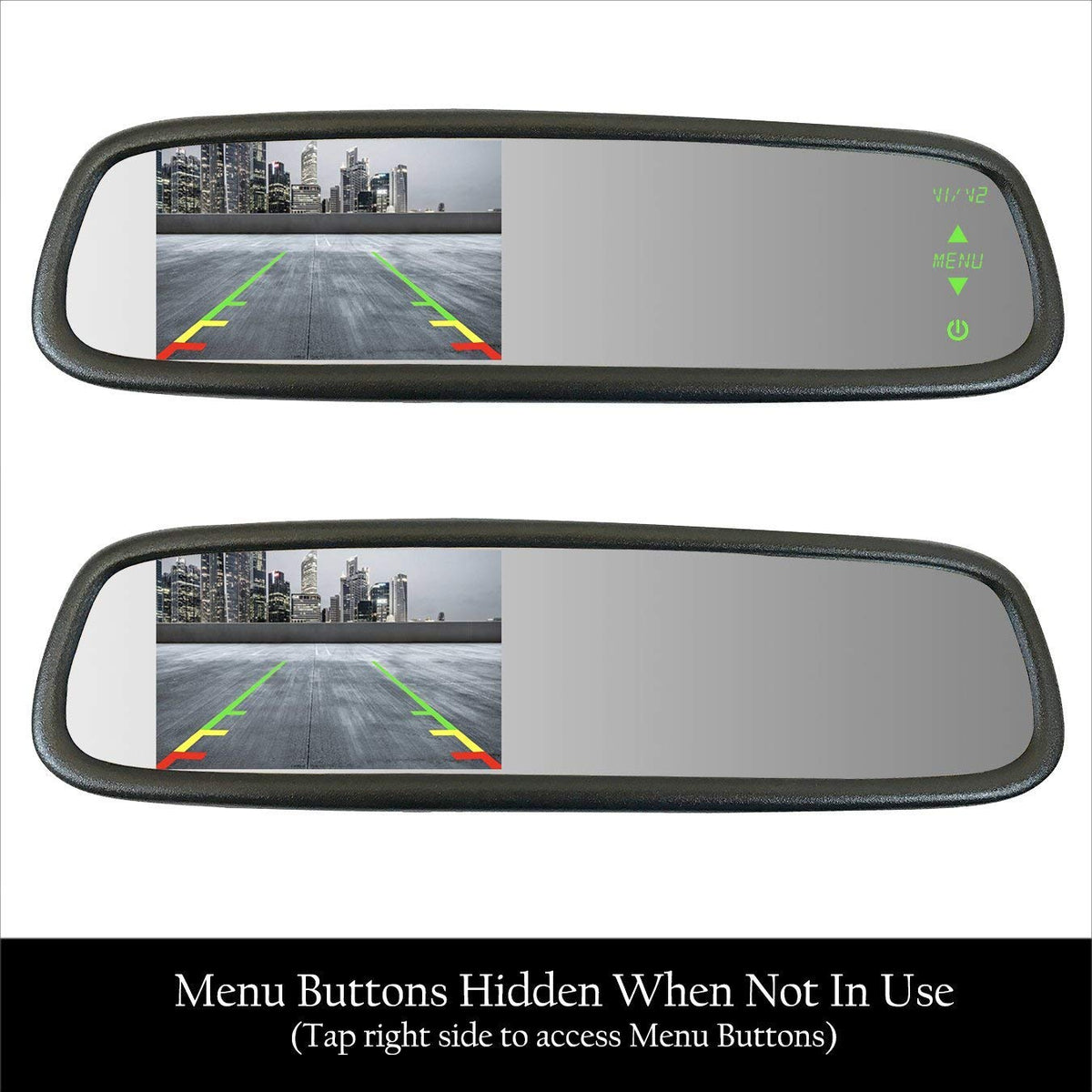 Master Tailgaters LCD screen auto-adjusts brightness for day and night driving