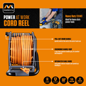 Masterplug four-outlet panel supplying power to multiple tools safely