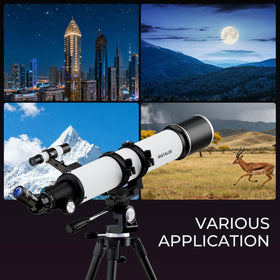 Matalde 3x Barlow lens expands magnification options for closer details.