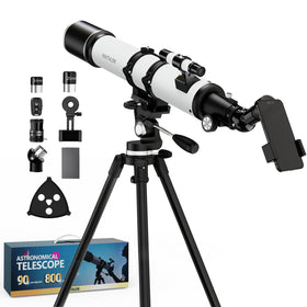 Matalde 90mm telescope with large aperture for bright astronomical views.