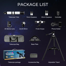 Matalde astronomy kit includes all essentials for immediate observing.