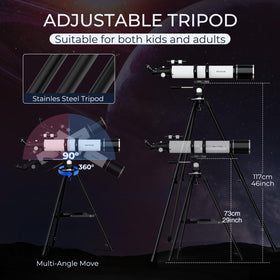 Matalde zenith diagonal enables comfortable viewing angles.