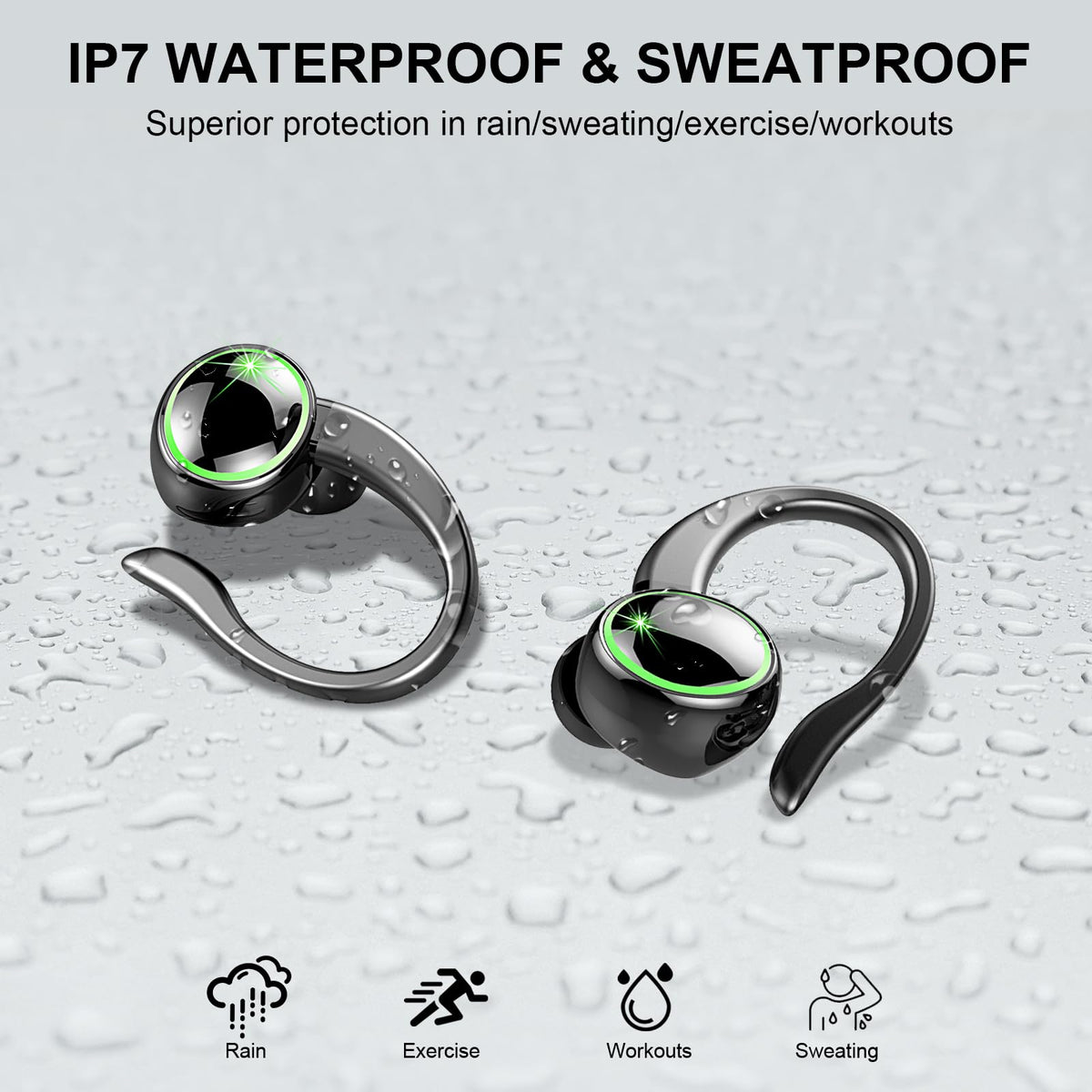 Matast earbuds dual-use mode for stereo or mono listening.