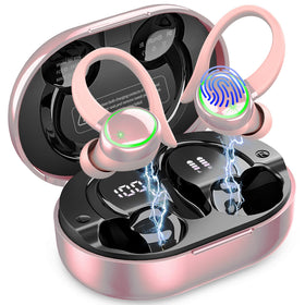 Matast wireless earbuds case LED display shows battery status for quick charging.