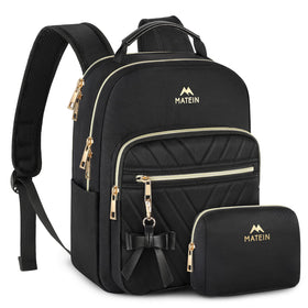 MATEIN mini-backpack-women-front-view highlights waterproof exterior for everyday use.