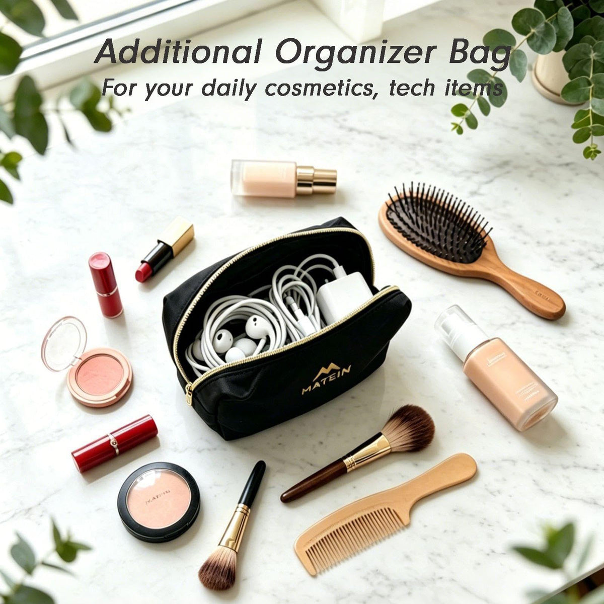MATEIN mini-backpack-women-organizer-bag includes soft lining for jewelry and cosmetics.