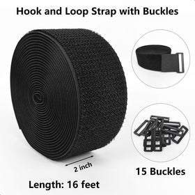 Matenf custom cinch buckles enabling quick securing and tidy bundles