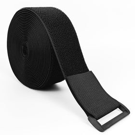 Matenf hook and loop strap roll showing adjustable length for secure organization
