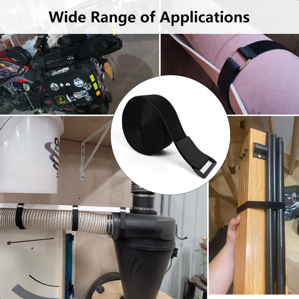 Matenf nylon strap material offering resilience for repeated use