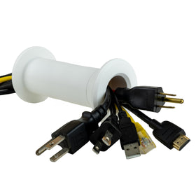Matterform Cable Port exterior view shows a clean, paintable finish blending with walls.