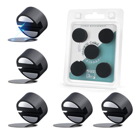 Maveek magnetic cord clip on desk keeps cables tidy and accessible.