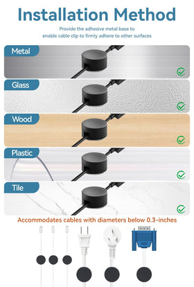 Maveek under-desk clip demonstrates hidden cable organization.