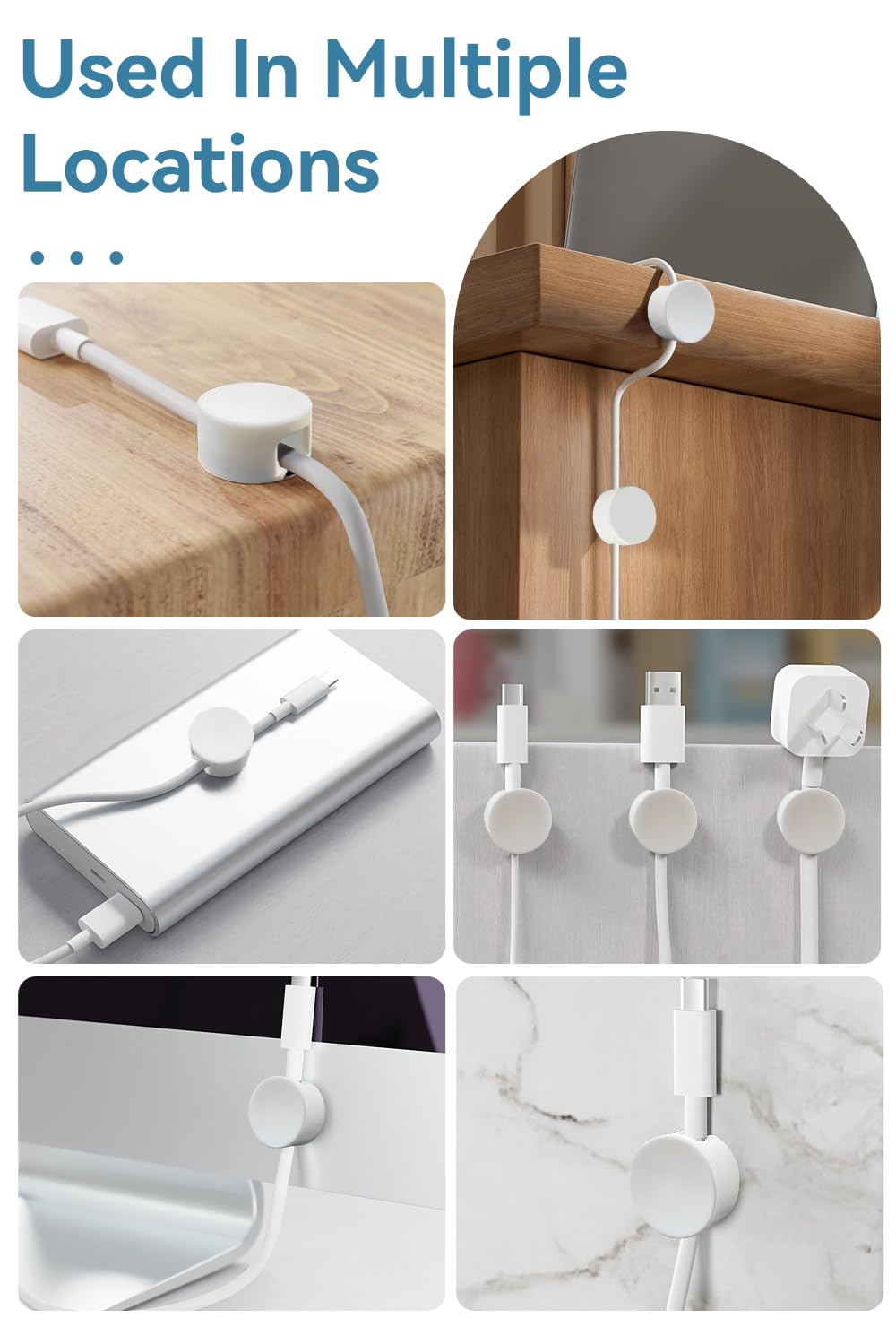 Maveek desk organization clip used around kitchen and office spaces
