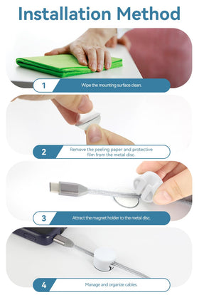 Maveek easy-installation magnetic clip enables quick, tool-free setup