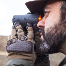 Maven CM.1 8x32 monocular ergonomic grip ensures secure handling during long sessions.