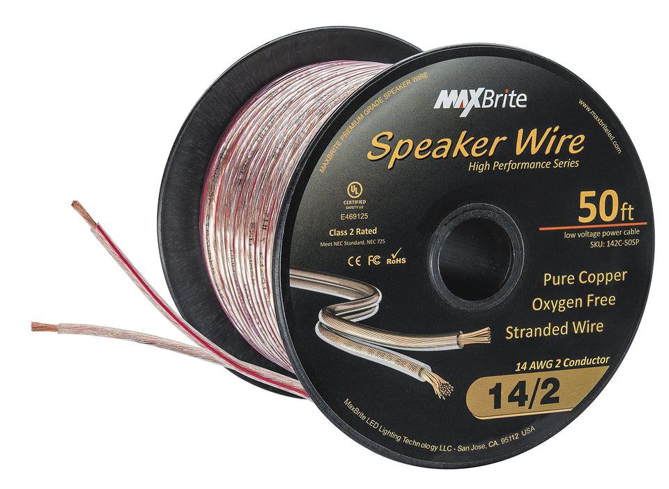 MaxBrite front view of 50 ft spool showing compact storage and quick dispensing benefit