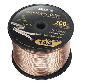 MaxBrite oxygen-free copper conductors deliver cleaner signals for clear sound.