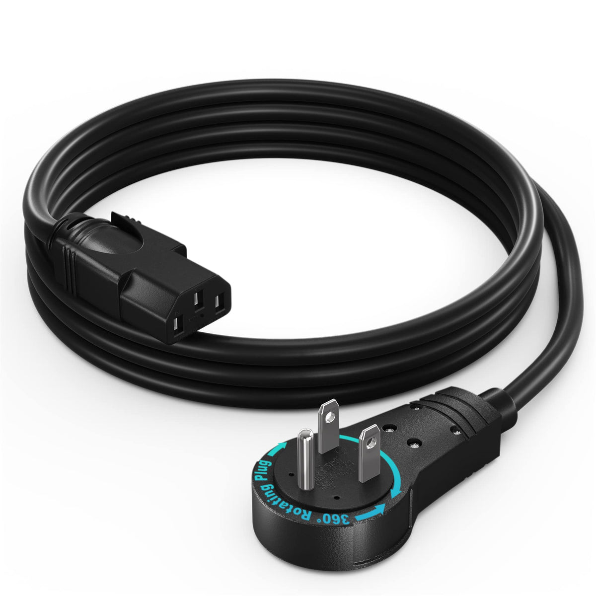 Maximm front view flat plug showing low profile and space-saving design