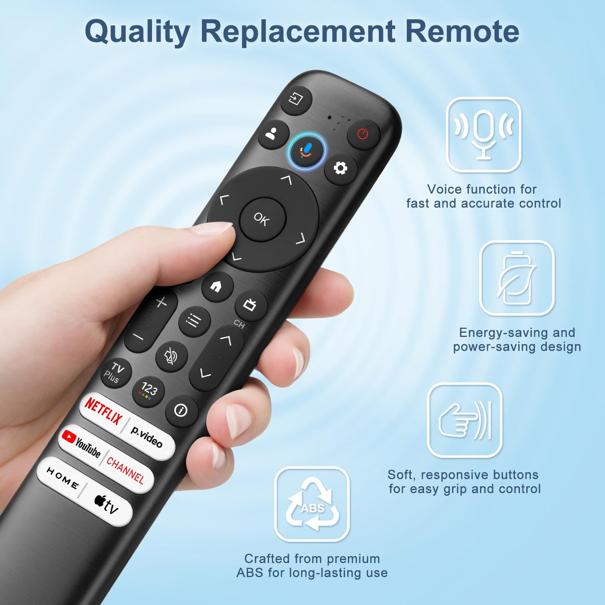Maxitoc RC813 pairing screen with TCL Google TV.