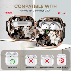Maxjoy AirPods 4 case lock clip offers secure double-lock design.