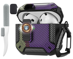 Maxjoy AirPods 4 case with lock front view protects against scratches while staying stylish