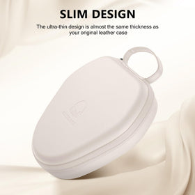 Maxjoy AirPods Max case demonstrates 360-degree dust and wear protection.