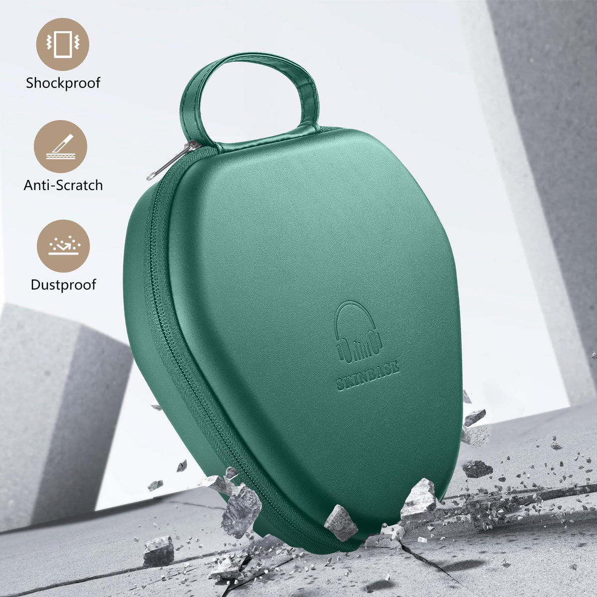 Maxjoy AirPods Max case durable design protects headband and cups during daily use.