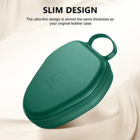 Maxjoy AirPods Max case interior showing built-in storage pockets