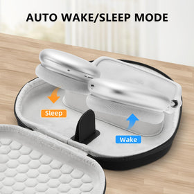 Maxjoy open interior with cushioned lining protecting AirPods Max benefit