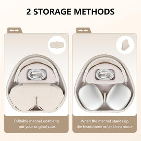 Maxjoy AirPods Max case illustrates portable storage for headphones and accessories.