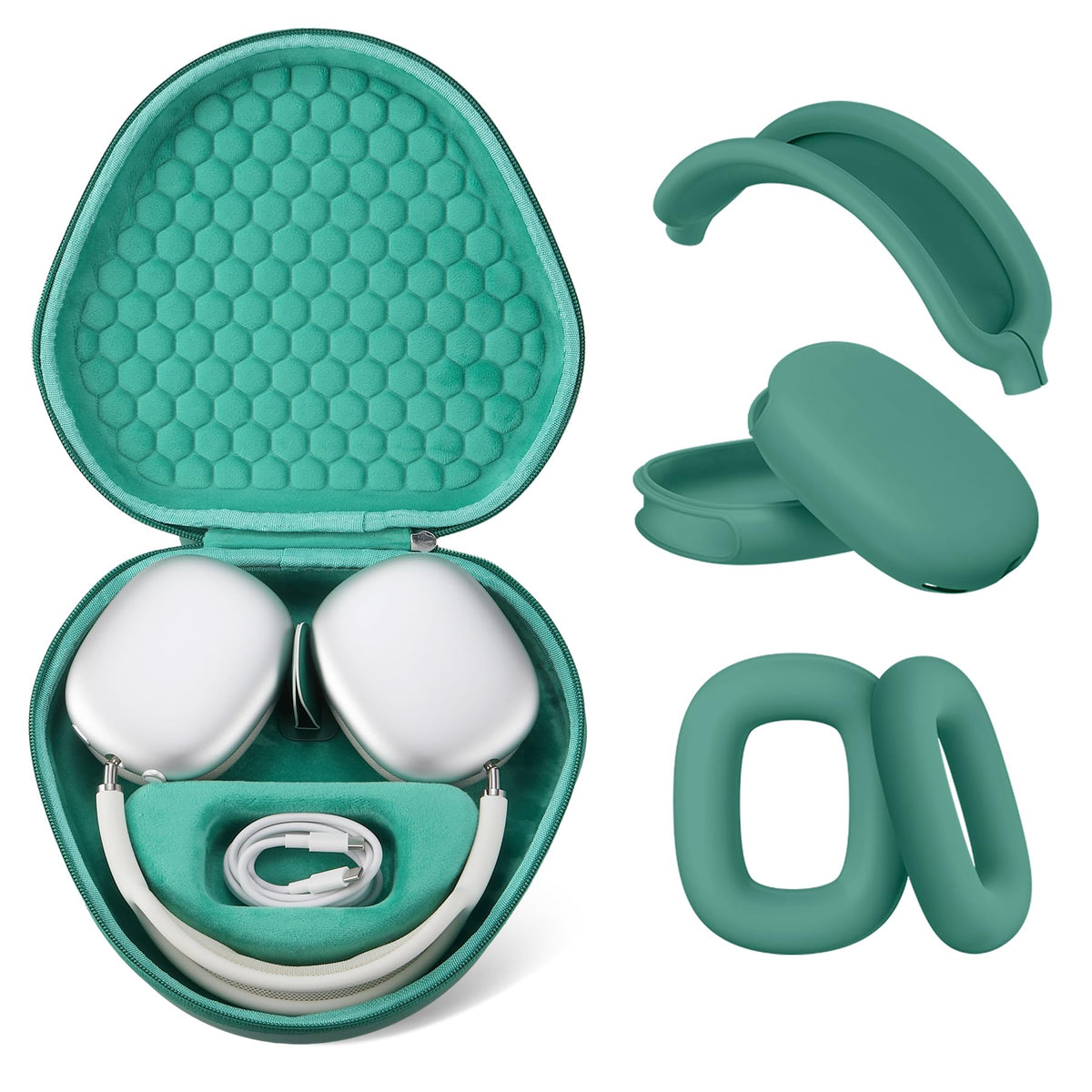 Maxjoy AirPods Max smart cover material protects against bumps and scratches.
