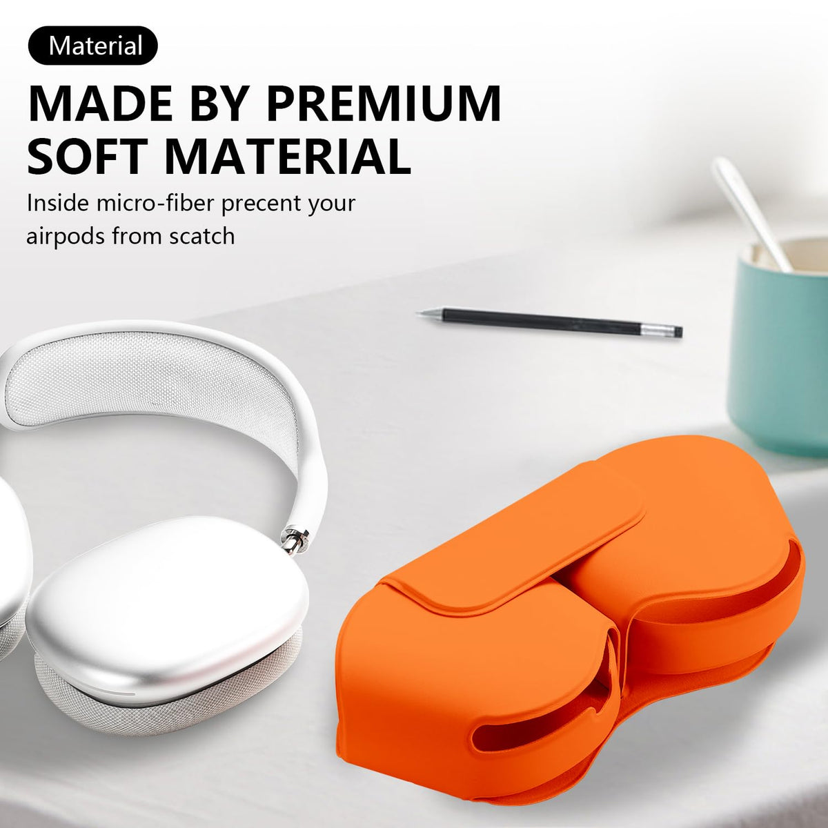 Charging through design lets you power AirPods Max without removing the case.