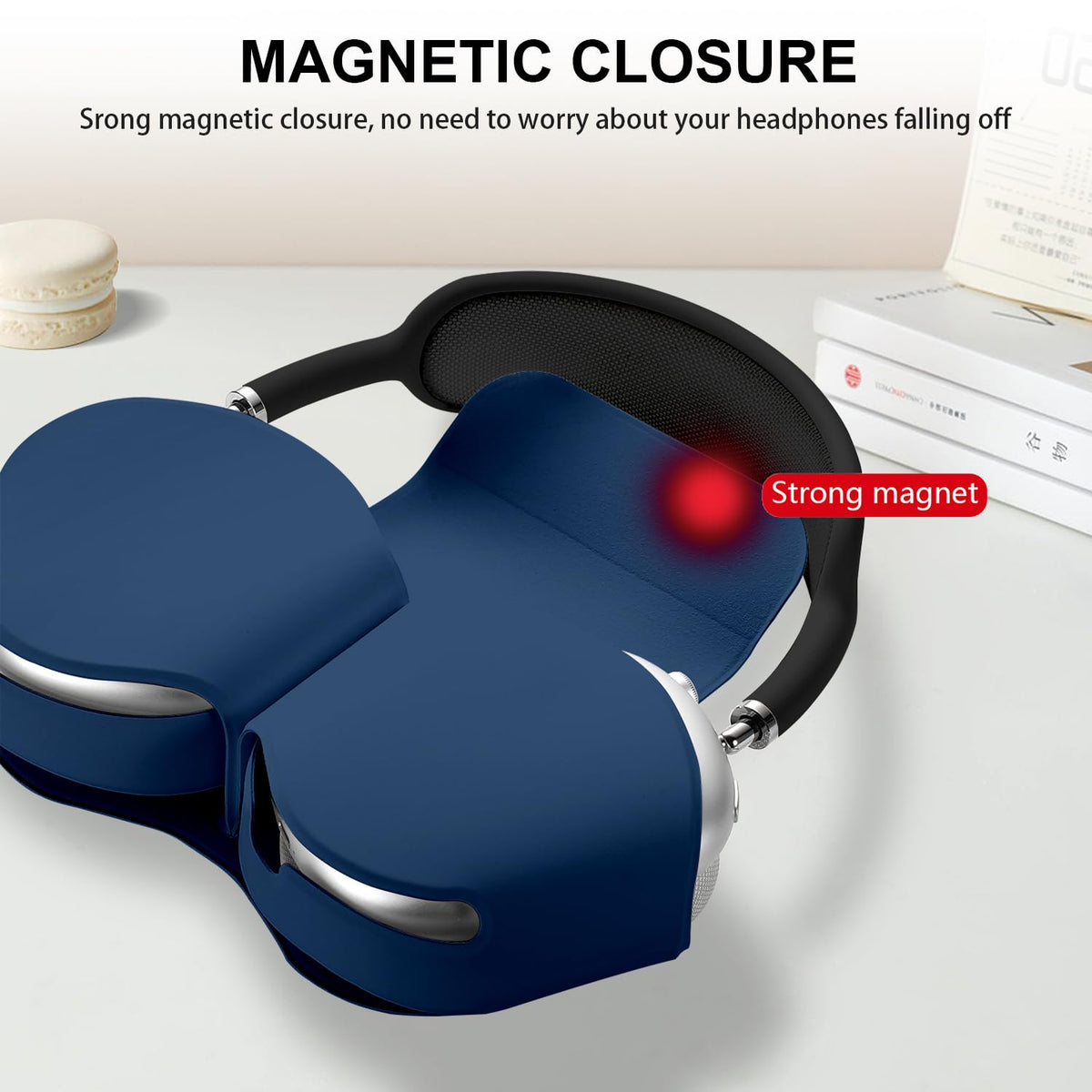 Maxjoy AirPods Max case provides a secure magnetic fit for accessories.