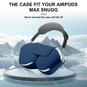 Maxjoy AirPods Max case enables smart sleep mode when stored, conserving battery.
