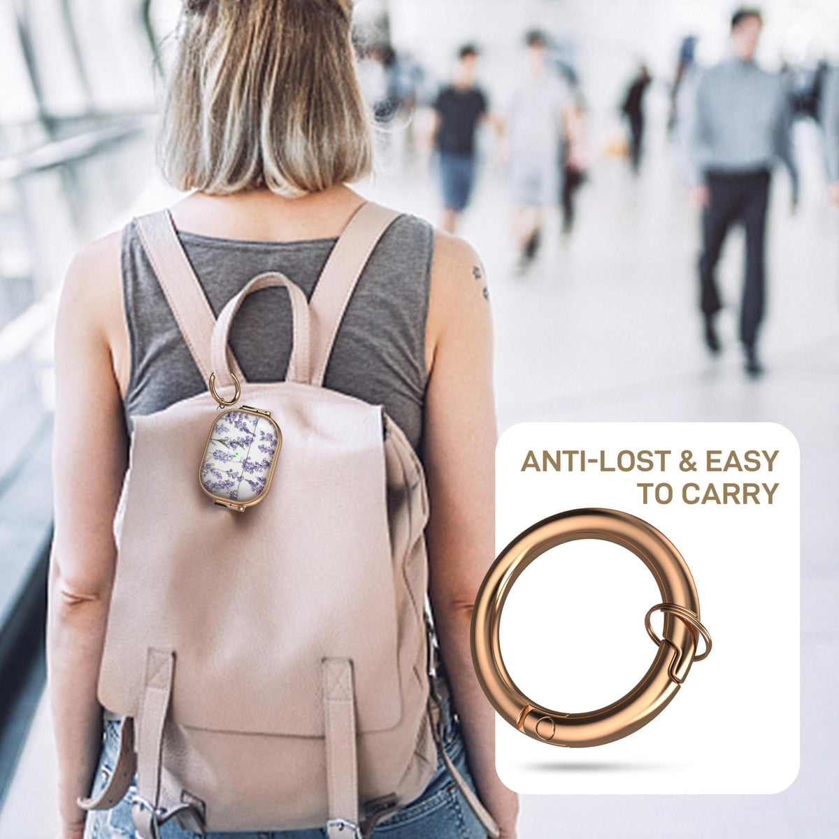 Maxjoy AirPods Pro 2 case with flower design for everyday protection and style.