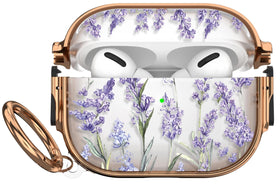 Maxjoy AirPods Pro 2 case with flower front view, secure protection on the go.