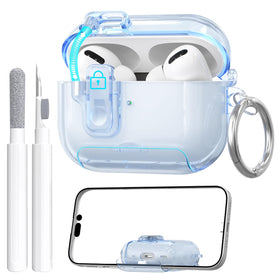 Maxjoy AirPods Pro 3 Case 2025 in clear view protects color while keeping the design visible.