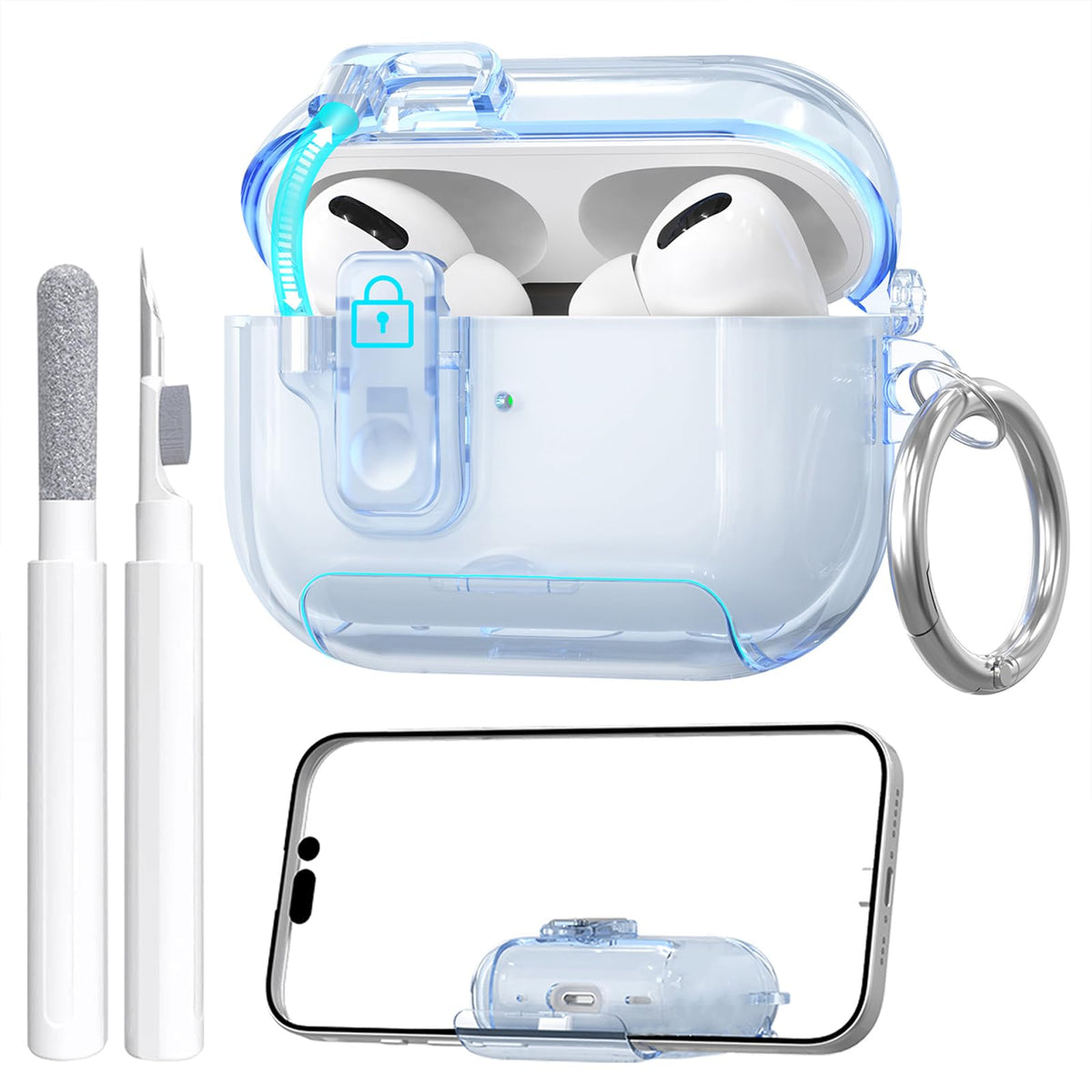 Maxjoy AirPods Pro 3 Case 360-degree Protection guards against shocks and sweat.