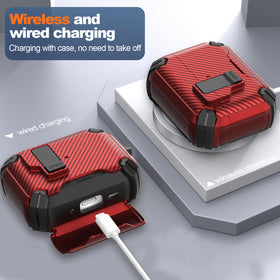 Maxjoy AirPods Pro 3 case with built-in bracket doubles as a stand