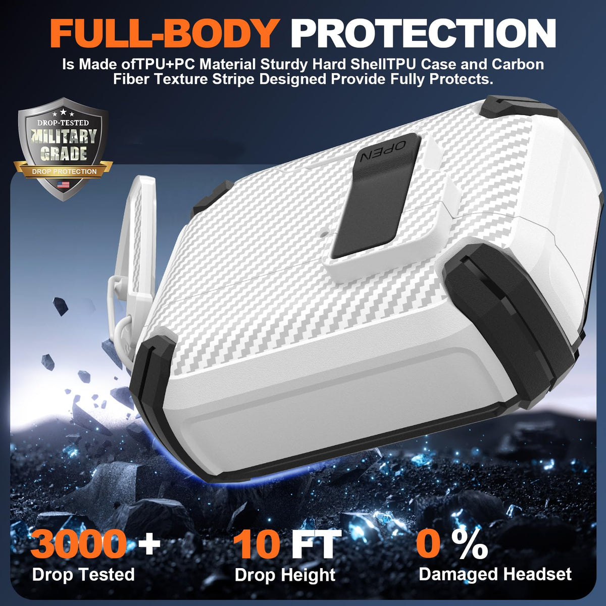 Maxjoy case closed with automatic lock for secure closure