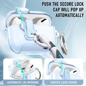 Maxjoy AirPods Pro 3 Case Hidden Stand enables hands-free watching or recipe pages.