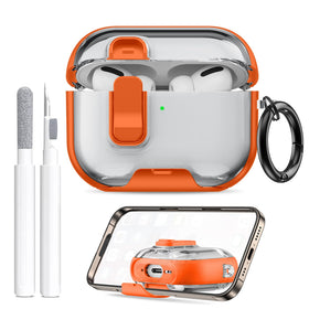 Maxjoy AirPods Pro 3 Case orange with protective design view, stylish protection