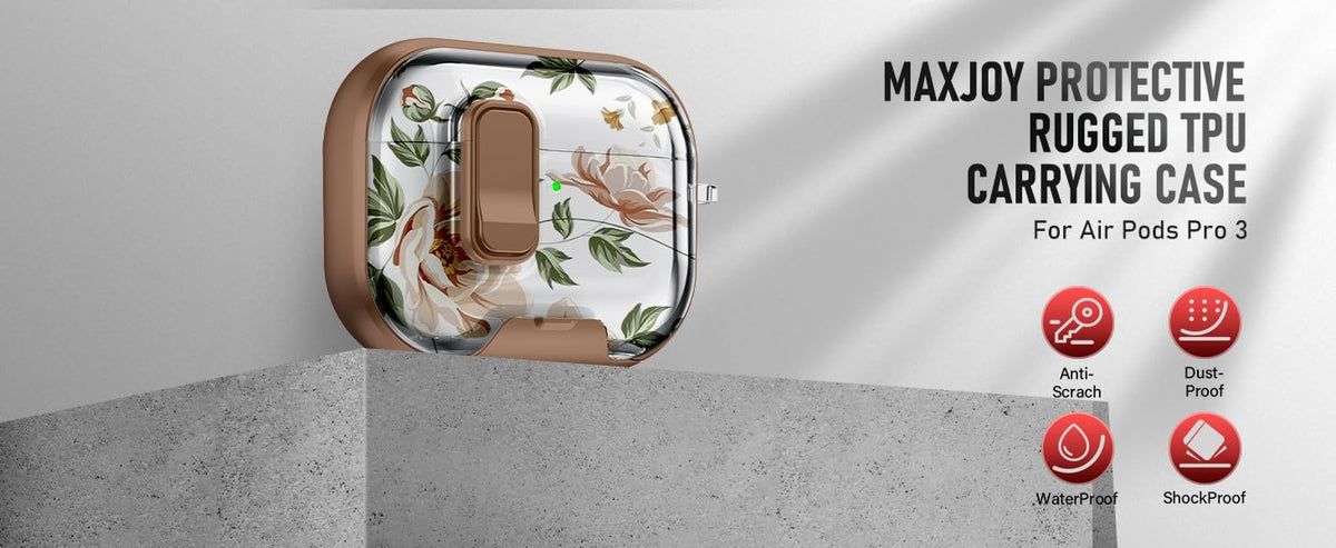 Maxjoy AirPods Pro 3 pocket-friendly protective shell for travel
