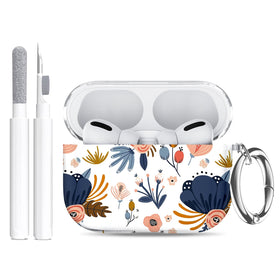 Maxjoy AirPods Pro 3 case red flower closeup highlights stylish protection for daily use.