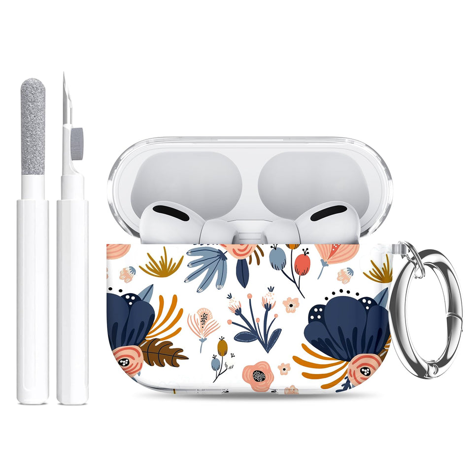 Maxjoy AirPods Pro 3 case red flower closeup highlights stylish protection for daily use.