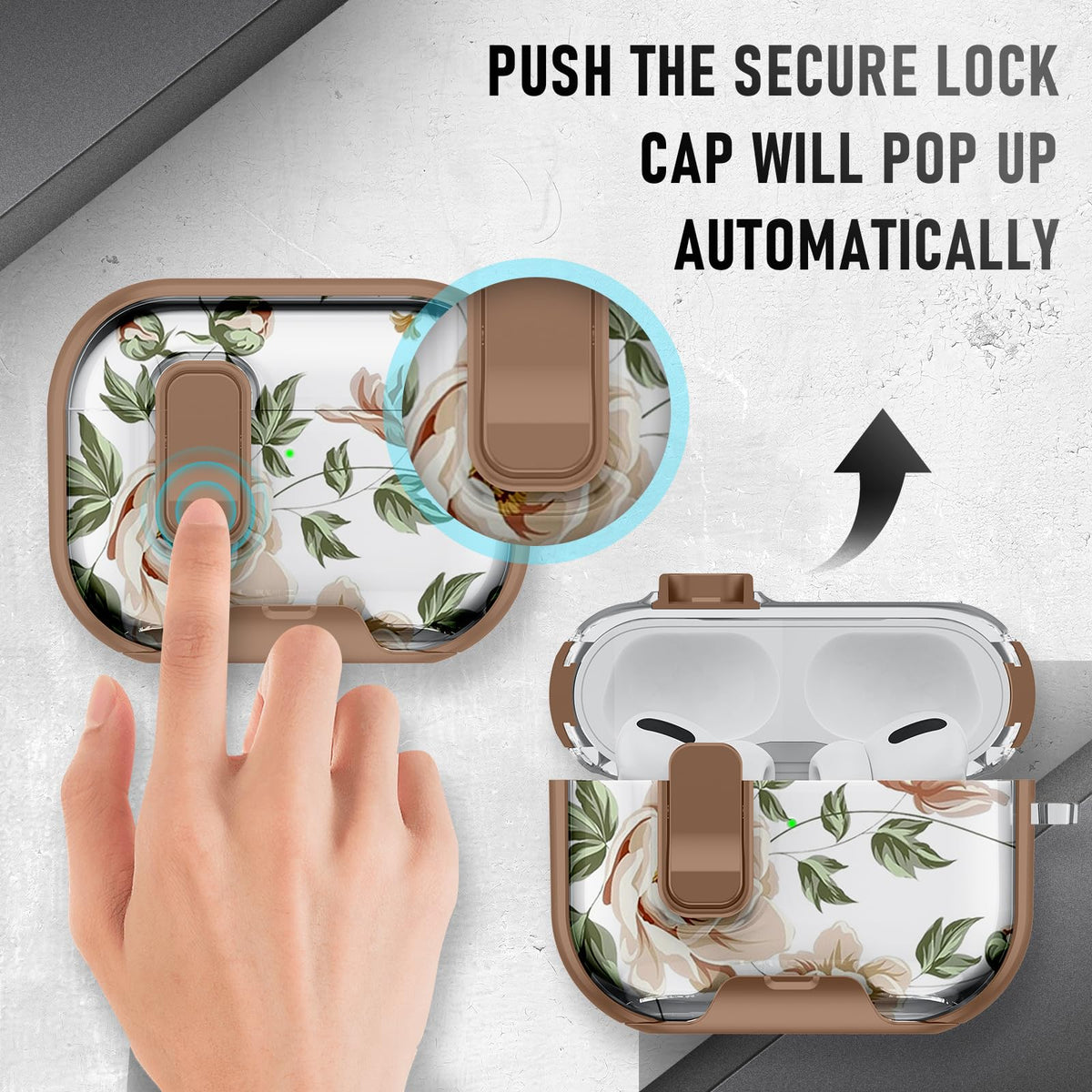Maxjoy AirPods Pro 3 case security lock keeps the lid secure