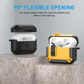 Maxjoy AirPods Pro 3 case includes cleaning tool and storage bag