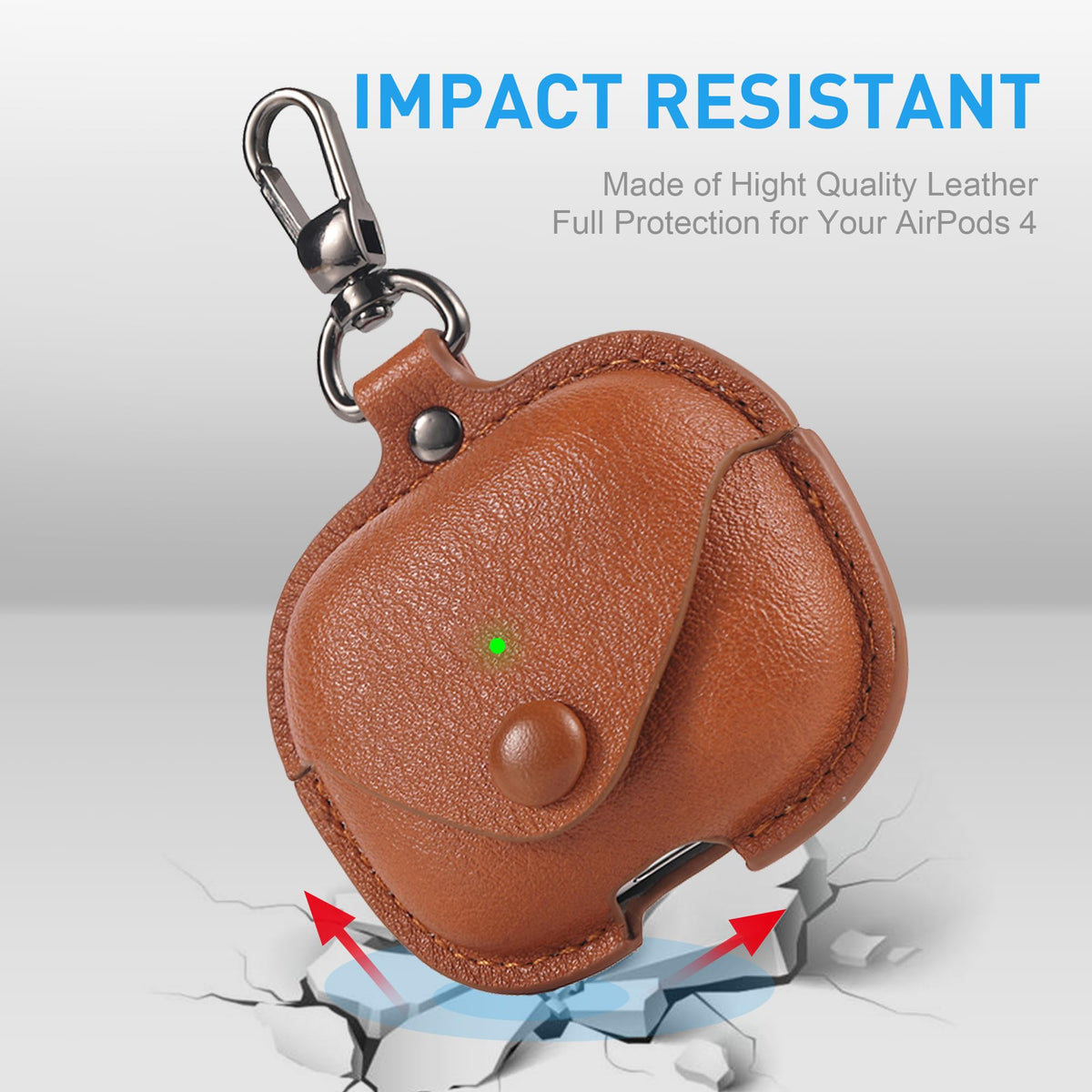 Maxjoy AirPods Pro 3 leather case with lockable clasp keeps things secure on the go.