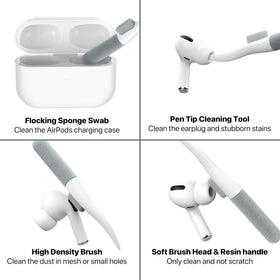 Maxjoy AirPods Pro case with black carabiner keychain attached